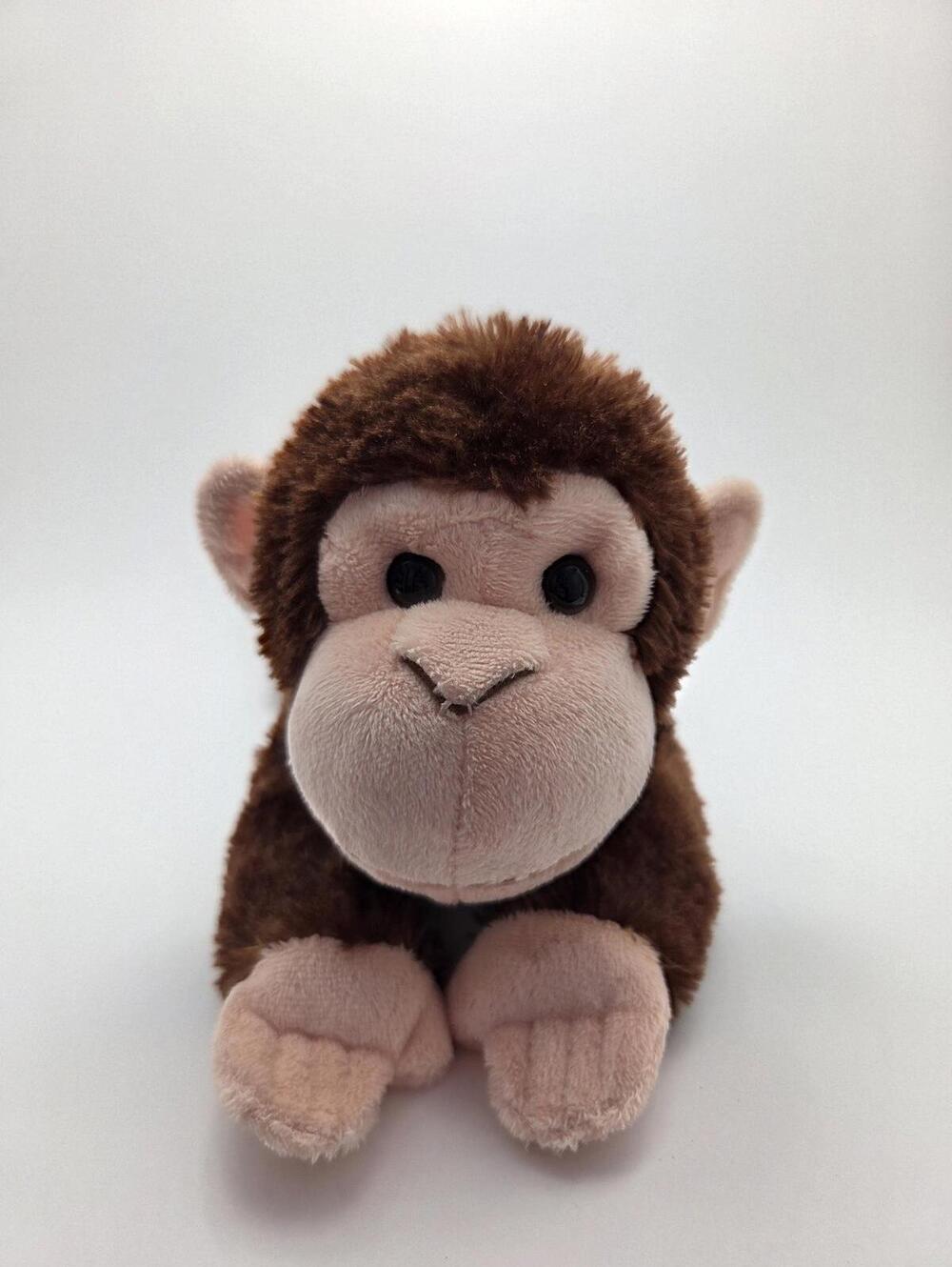 Aurora Chimpanzee Laying Down Soft Monkey Plush (12 inch)